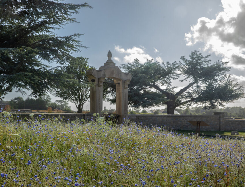 Le Jardin de la Paix chinois, «Les Dimensions de la Paix», à côté du cimetière chinois de Nolette à Noyelles-sur-Mer. © Yann Monel