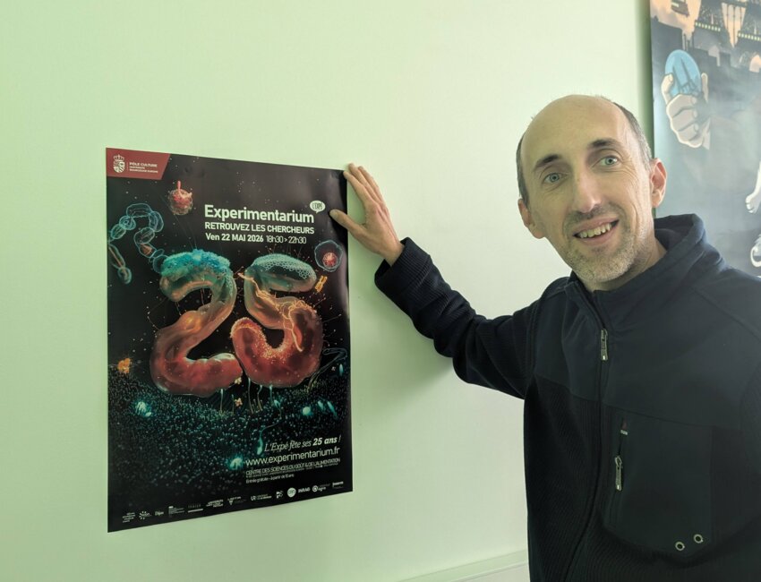 Lionel Maillot, directeur du réseau des Expérimentariums, et son équipe organisent les 25 ans de l’Expé du 21 au 23 mai prochain, sur le campus dijonnais et au musée des Beaux-Arts. © Aletheia Press / N.Hubert