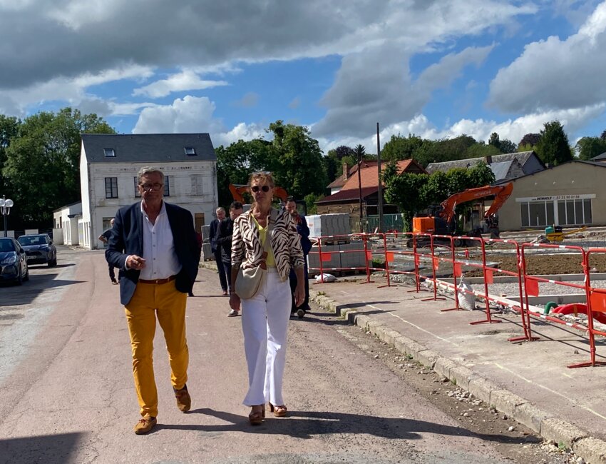 Christelle Hiver et Jannick Lefeuvre, en pleine déambulation.