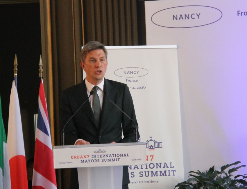© Emmanuel Varrier. Mathieu Klein, le maire de Nancy a lancé officiellement ce sommet.