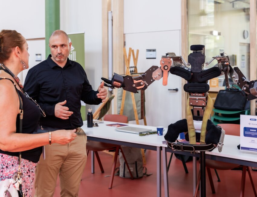 Certaines start-up avaient un stand pour présenter leurs solutions. ©Lena Heleta