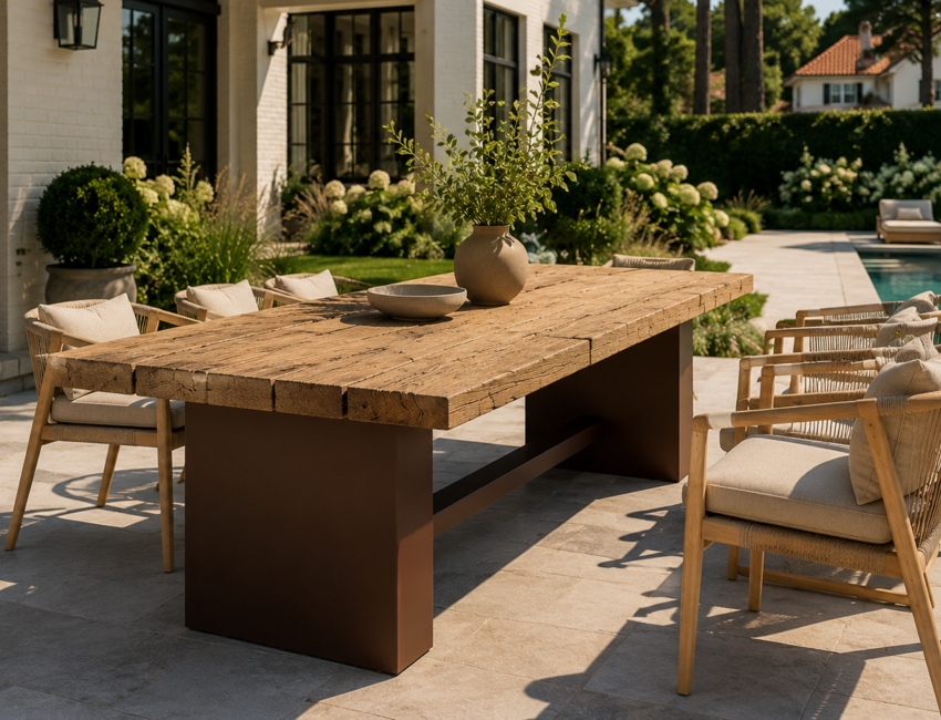 Amador fabrique du mobilier de jardins de haut. © Amador