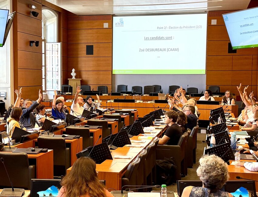 Le conseil d'administration de l'Aduga, réunit ici le 29 juin, a élu sa nouvelle présidente. © Aduga