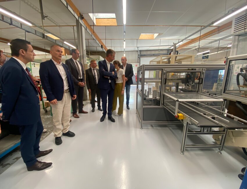Une ligne de production de savons a été installée.