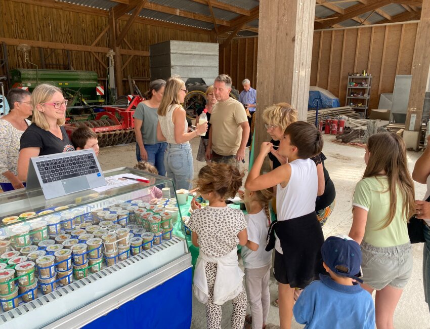 Des dégustations ont été organisées après la visite.