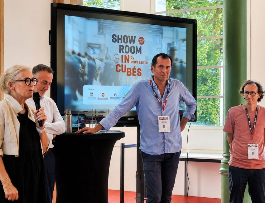 Lancement du congrès avec Valérie Six, Etienne Vervaecke, Olivier Farreng et Olivier Coupier. ©Eurasanté
