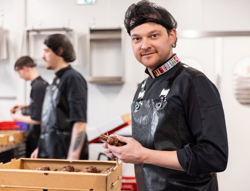 L'artisan chocolatier Quentin Bailly. ©Lena Heleta