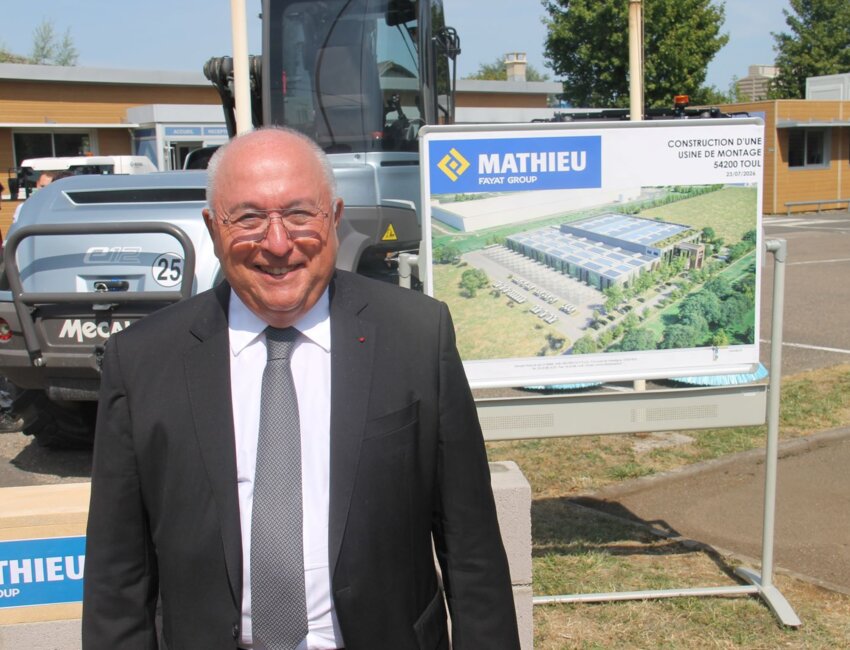 ©E.Varrier. «Cela fait plus de dix ans que nous travaillons sur des modèles électriques », assure Jean-Claude Fayat, le président du groupe éponyme bordelais auquel appartient le constructeur Mathieu.