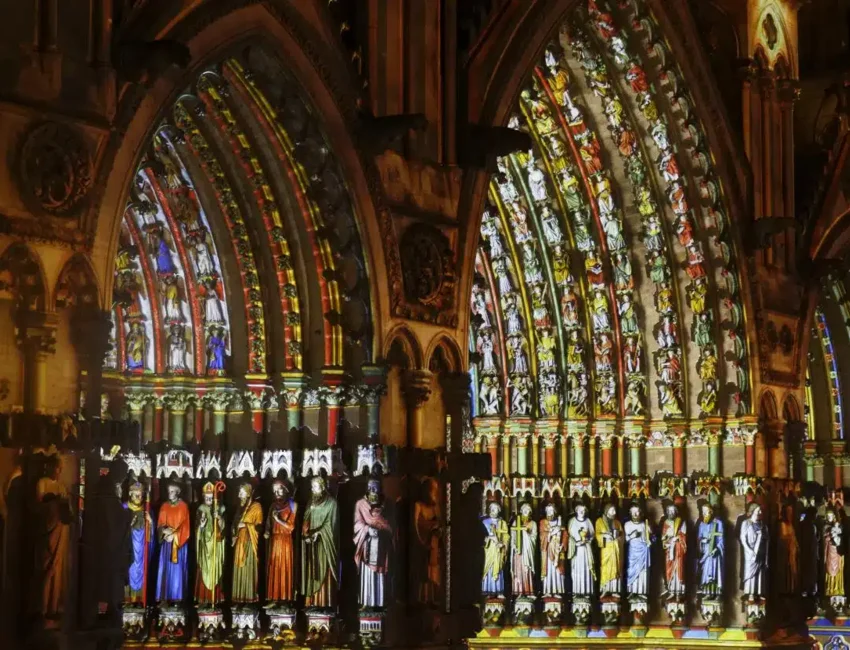 hroma à la Cathédrale d'Amiens. © Laurent Rousselin/ Amiens Métropole