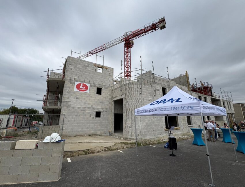 La future résidence prend forme.