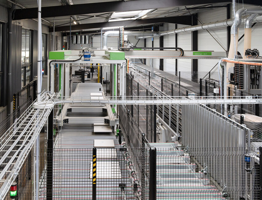 © Laurence Deleau. La nouvelle ligne de production : 1000 pièces par jour, toutes différentes.