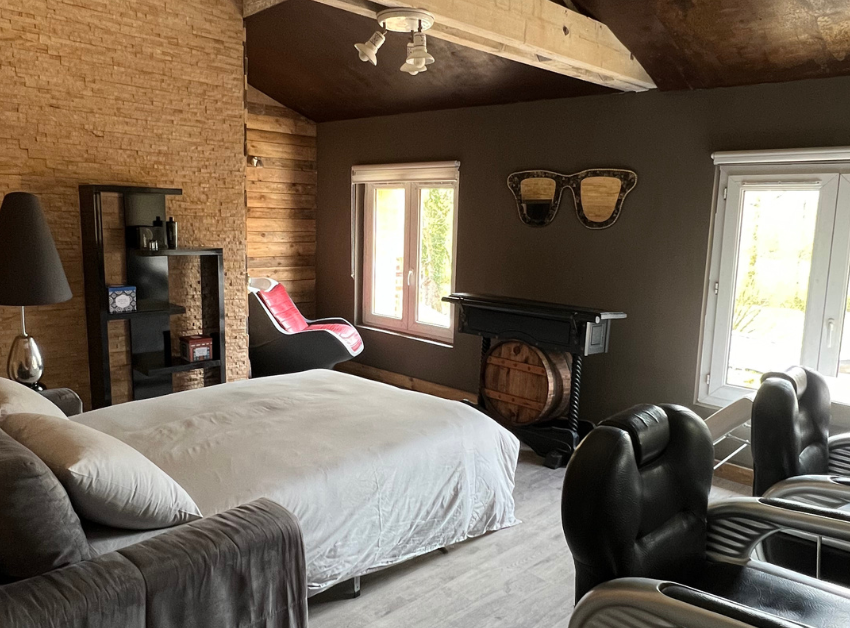 Ou bien encore se reposer dans un salon de coiffure