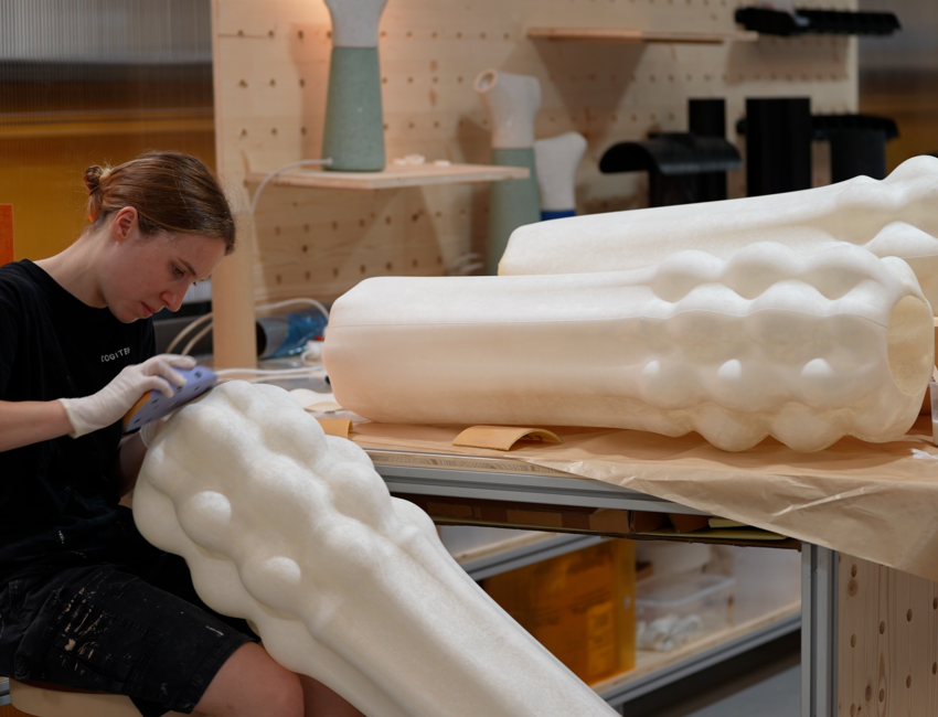 Fabrication de lampes en papier ©Amandine Ibled