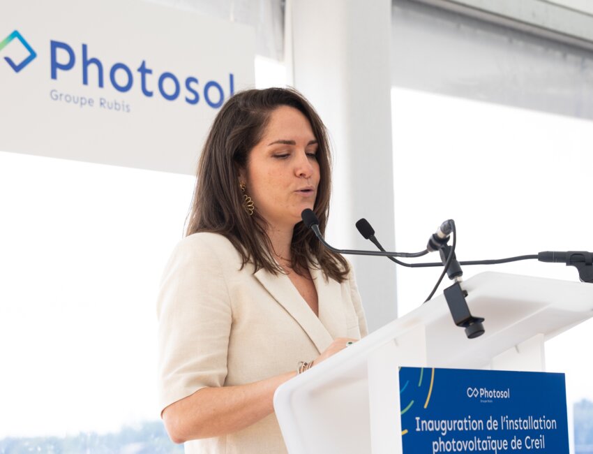 Alix Lajoie, présidente de Rubis Photosol. © Eloïse Le Névanic