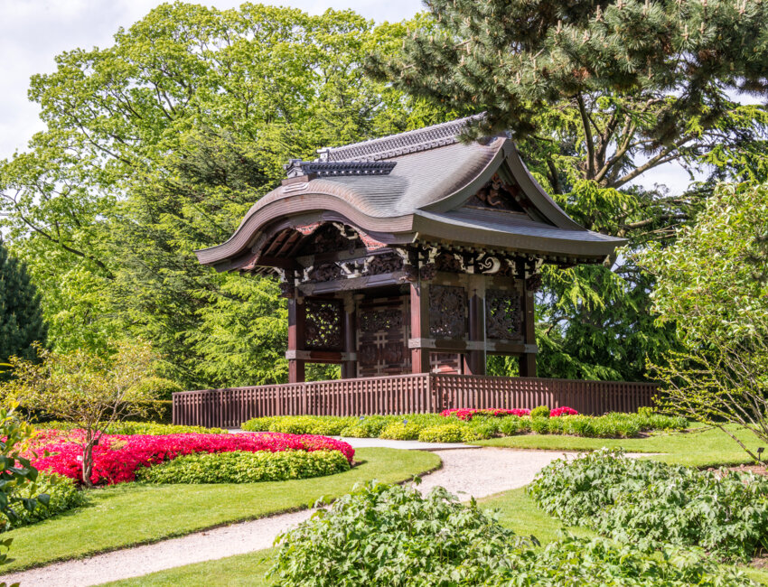 En 2026, les clous Rivierre ont servi pour la restauration du temple japonais du Kew Garden, à Londres. © D.R