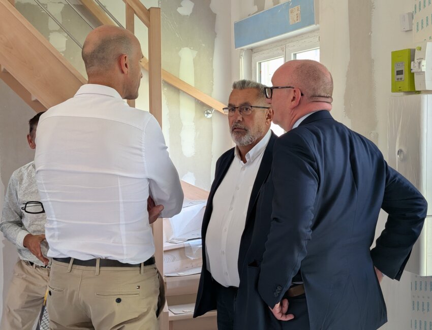 Jean-Louis Cottigny, président de Pas-de-Calais habitat, et Jean-François Campion, directeur général de Maisons & Cités.