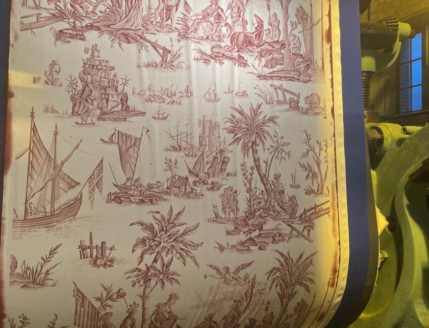 Première ré-impression de la toile de Jouy.