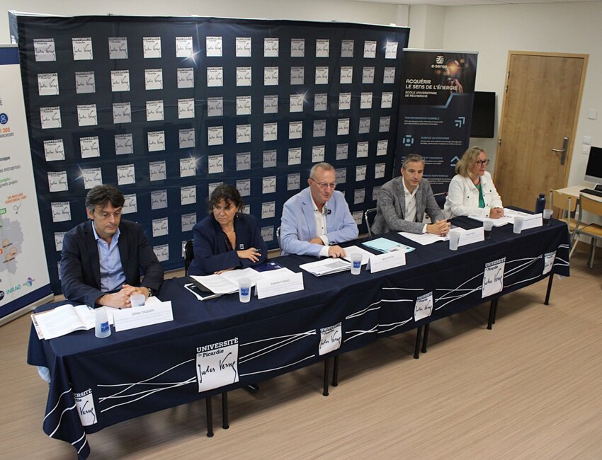 Le président de l'UPJV, Denis Postel, et ses vice-présidents ont présenté la rentrée universitaire 2026-2027.