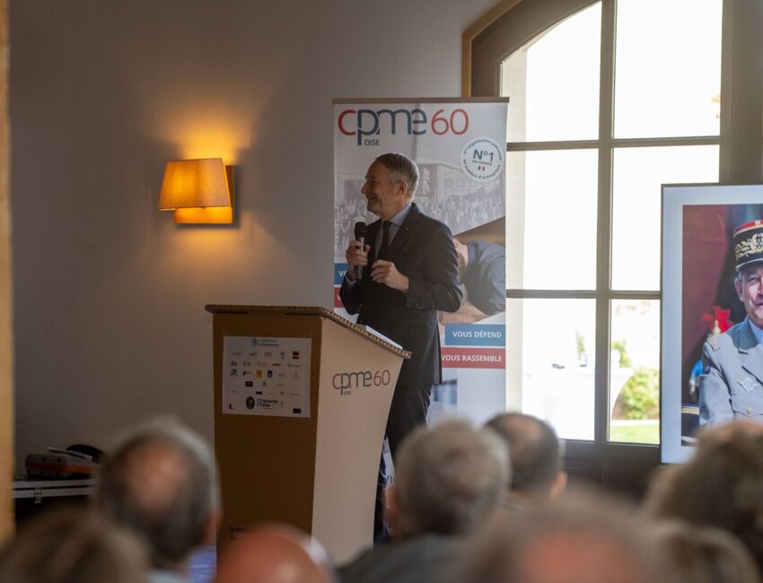 Le Général Pierre de Villiers est intervenu. © Thomas Wibaux – Entrepreneurs de l'Oise