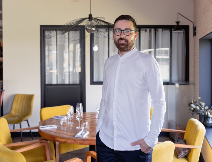Scotty Bruyenne, chef propriétaire du restaurant Rivage à Marcq-en-Baroeul. © Lena Heleta