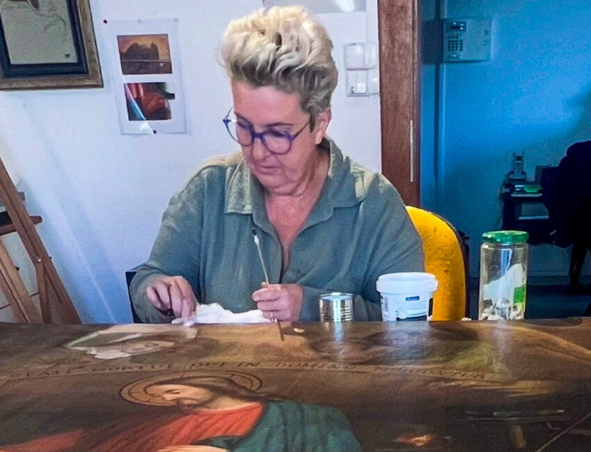 © Peintures Kling. Les œuvres moins volumineuses sont traitées à l’atelier de Guessling-Hémering, près de Faulquemont.
