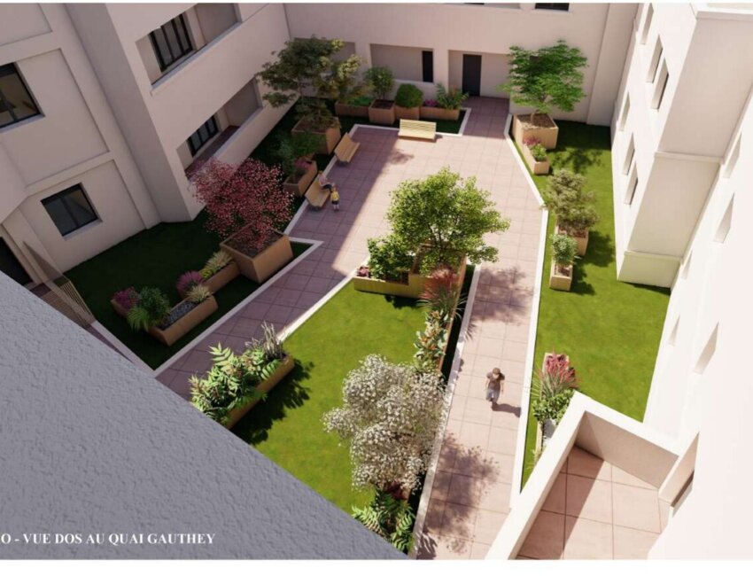 La patio au coeur du projet Blanchard