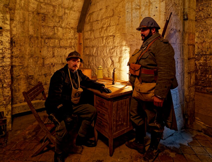 © Mémorial Verdun/ JLK. Les reconstitutions sont particulièrement prisées des visiteurs.