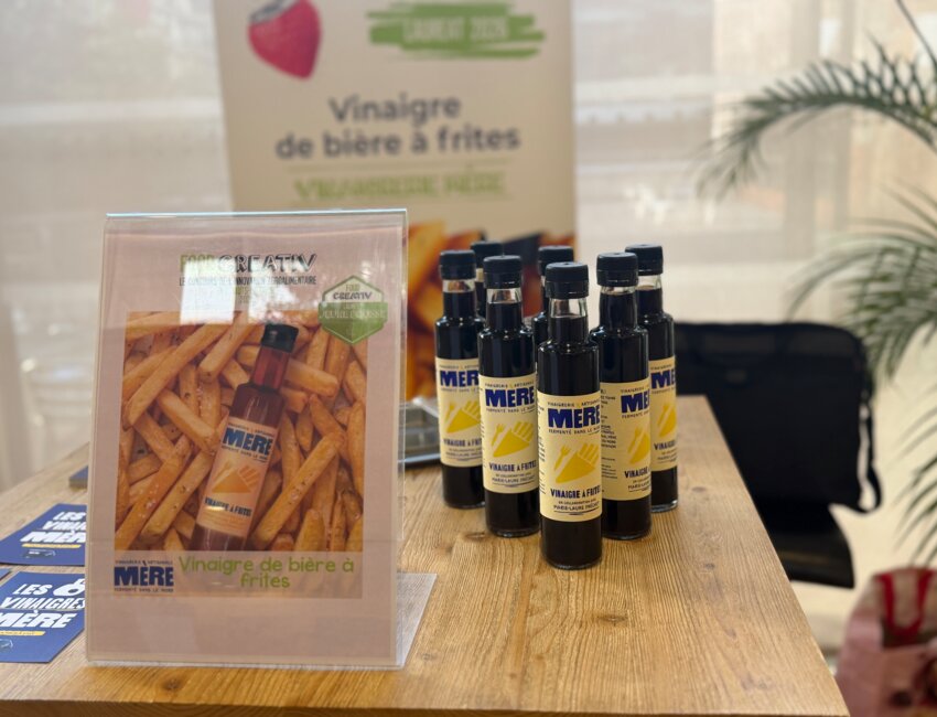 Le vinaigre artisanal de bière à frites lauréat Jeune Pousse