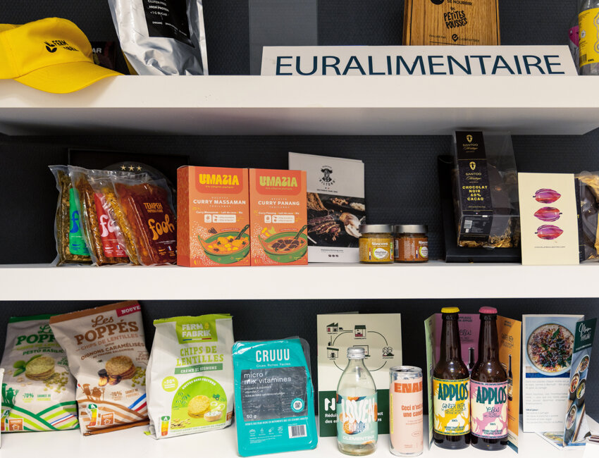 Les innovations food portées par les incubés. © Lena Heleta