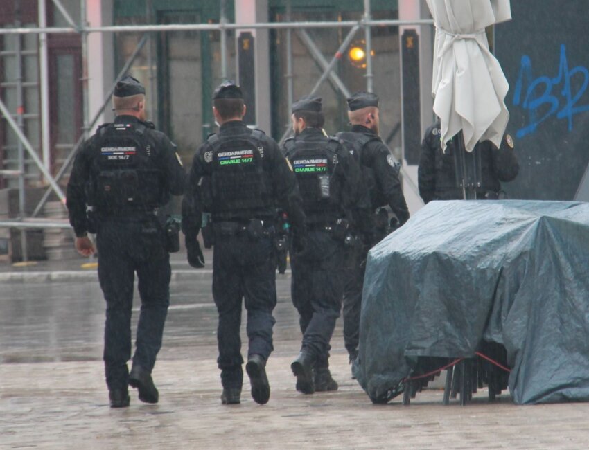 Les patrouilles de police étaient bien visibles cette semaine dans les rues nancéiennes © Emmanuel Varrier.