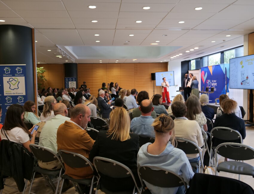 La remise es Prix au siège de la région Hauts-de-France le 6 octobre