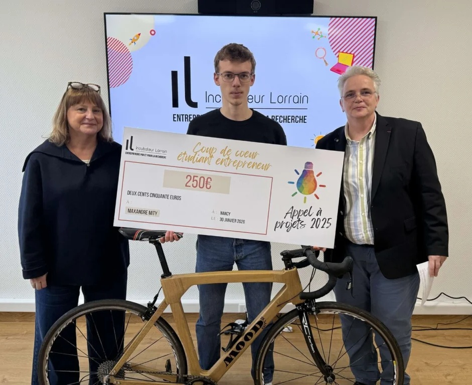 Moodbike : l’ingénierie bois de l’ENSTIB primée par l’Incubateur Lorrain