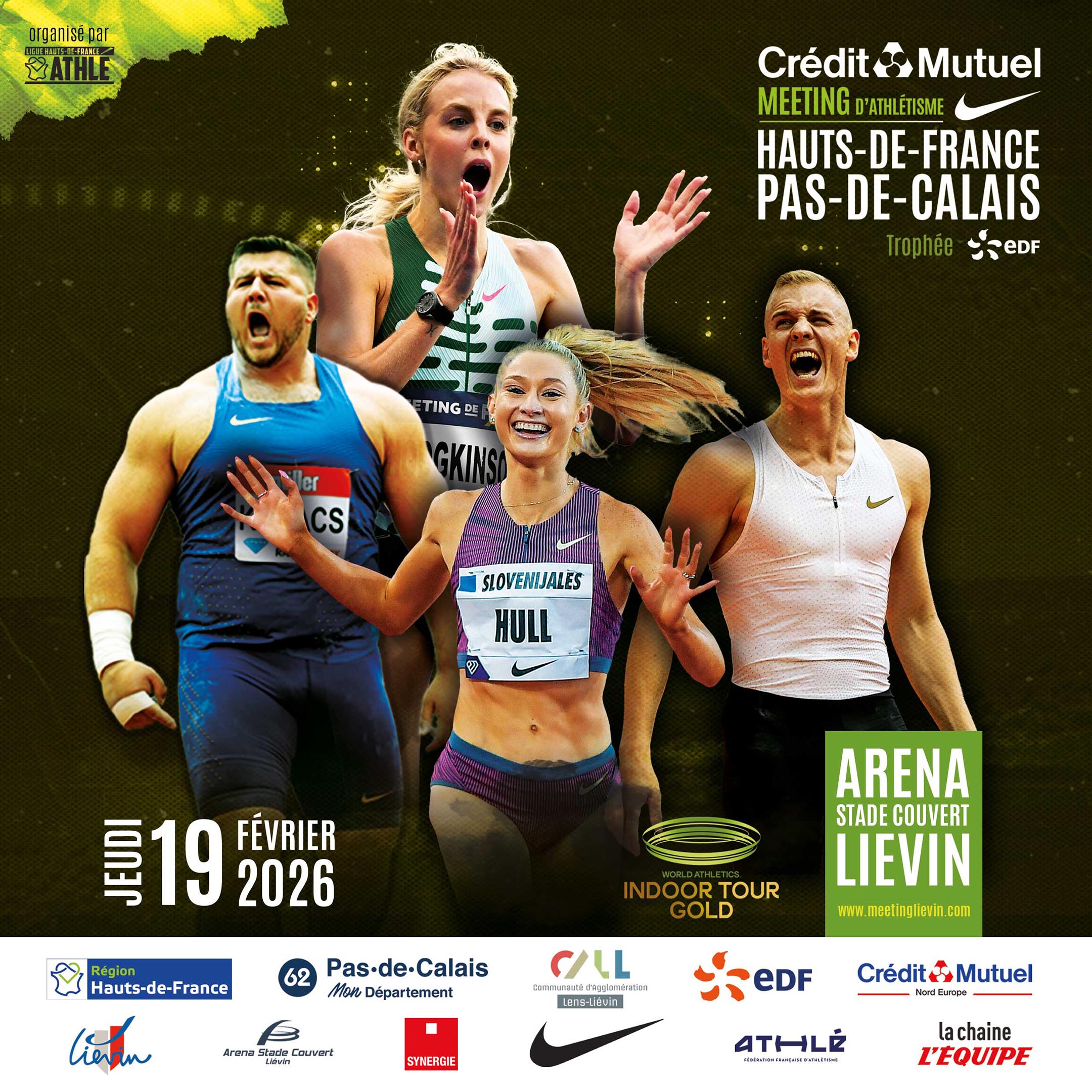 Le Crédit Mutuel Nord Europe renforce son partenariat avec le meeting international de Liévin.