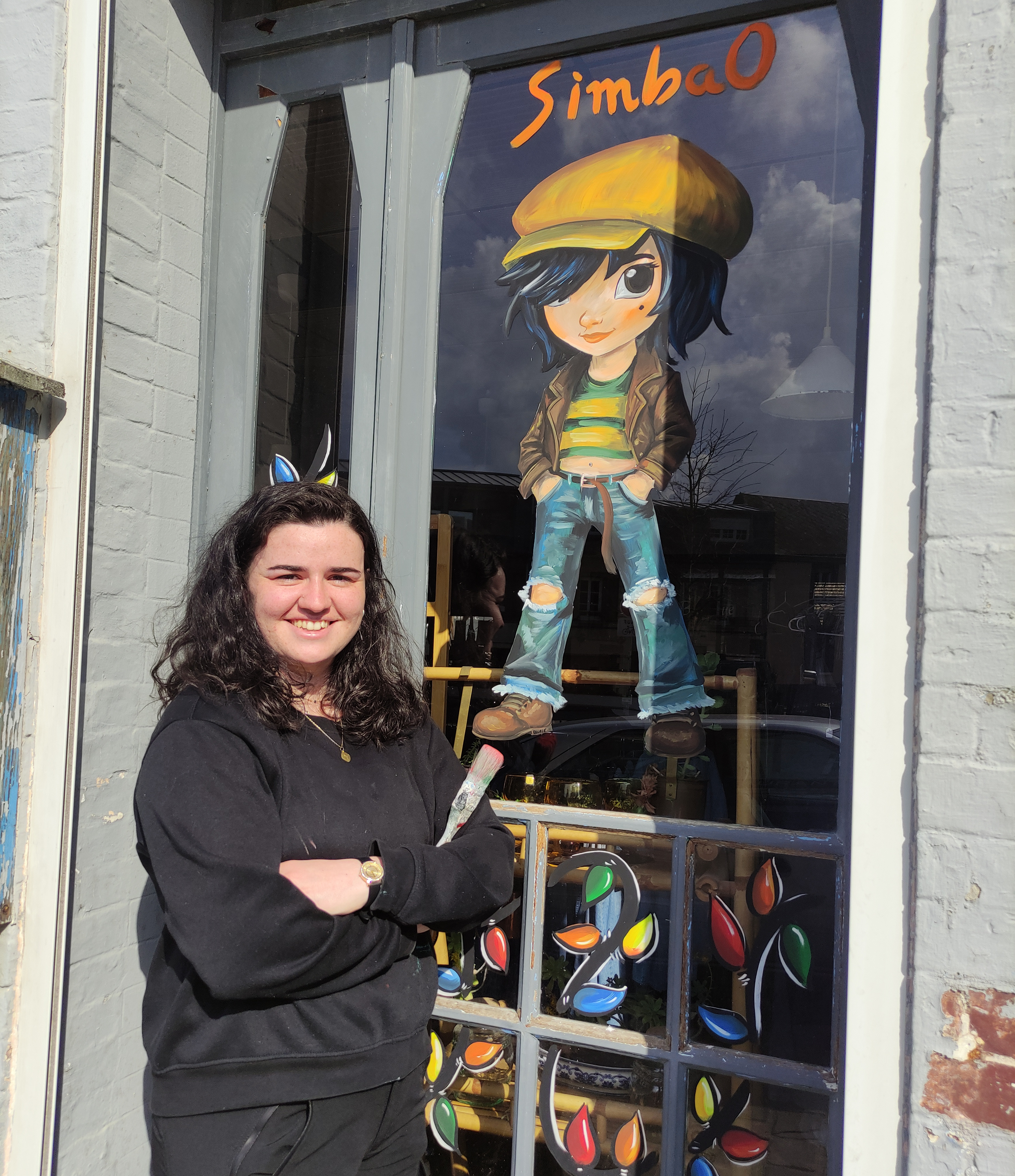 Baie de Somme : artiste, Laurie Guerville fait vivre les vitrines des commerçants