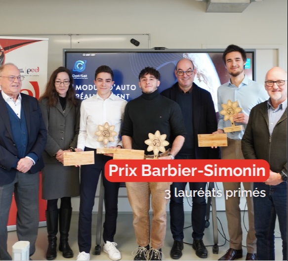 Innovation : le prix Barbier-Simonin propulse trois pépites du PeeL