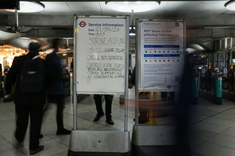 Le métro londonien perturbé par une grève de plusieurs jours