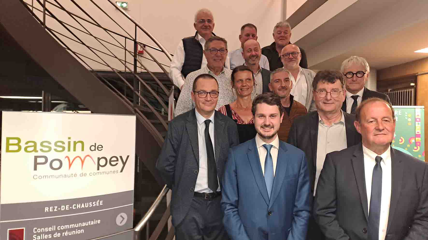 Valentin Dethou, élu président de la Communauté de communes du Bassin de Pompey