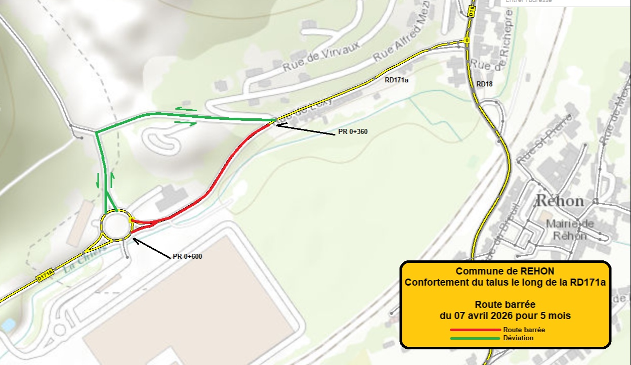 Meurthe-et-Moselle : 860 000 € investis pour sécuriser la RD171A à Réhon