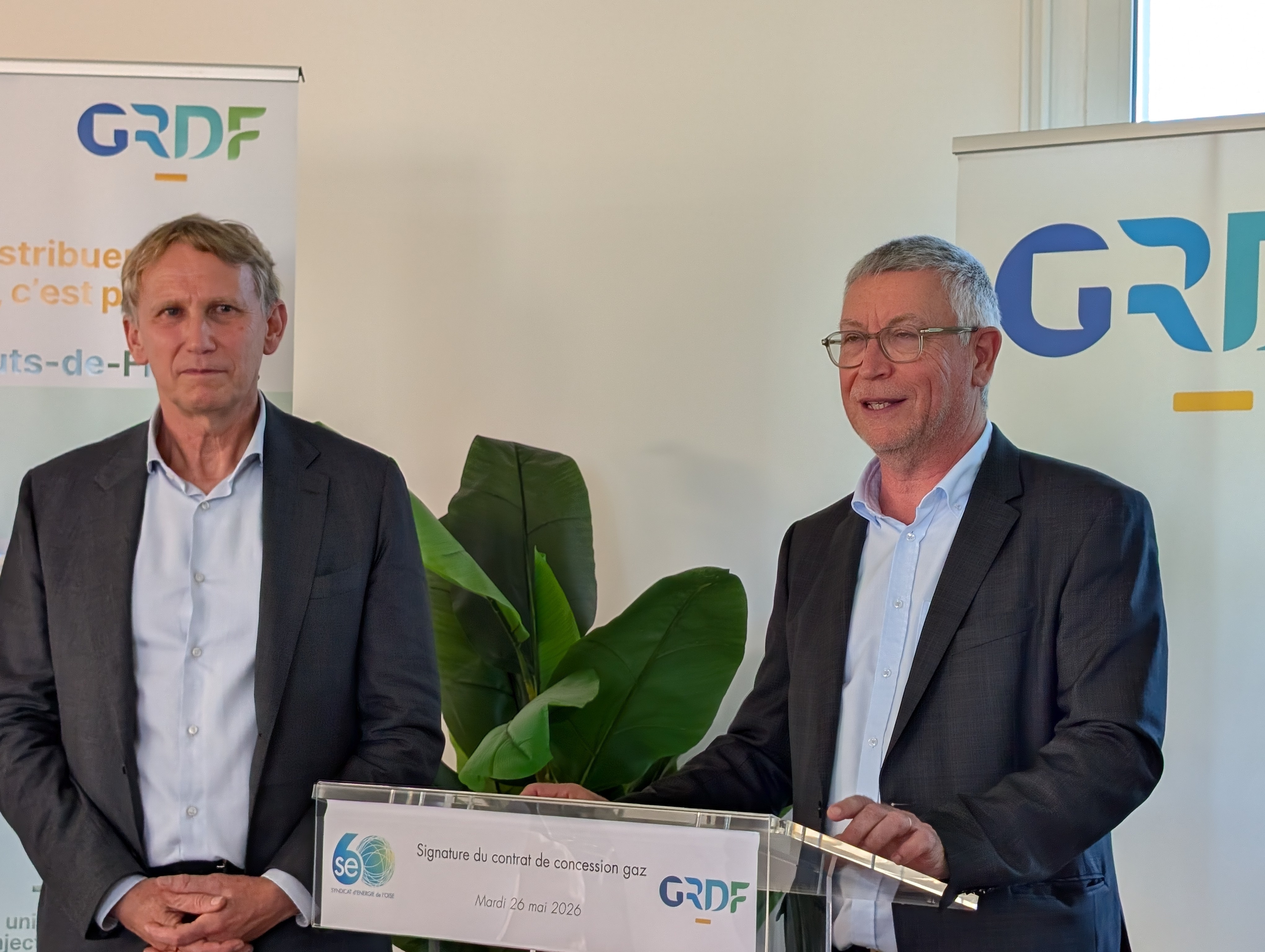 Un contrat historique pour le Syndicat de l'énergie de l'Oise et GRDF
