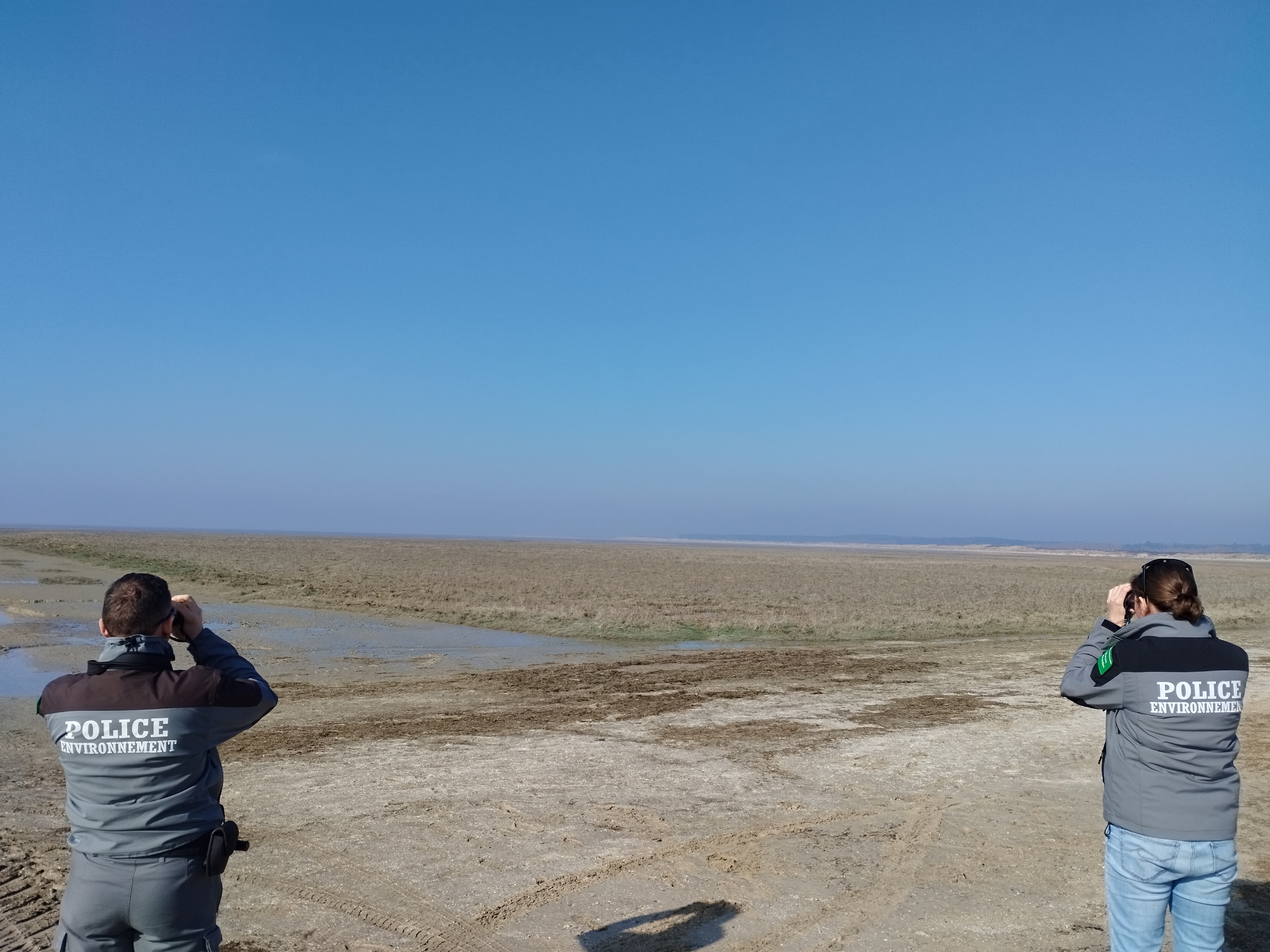 Opérations de contrôles dans la réserve de la baie de Somme
