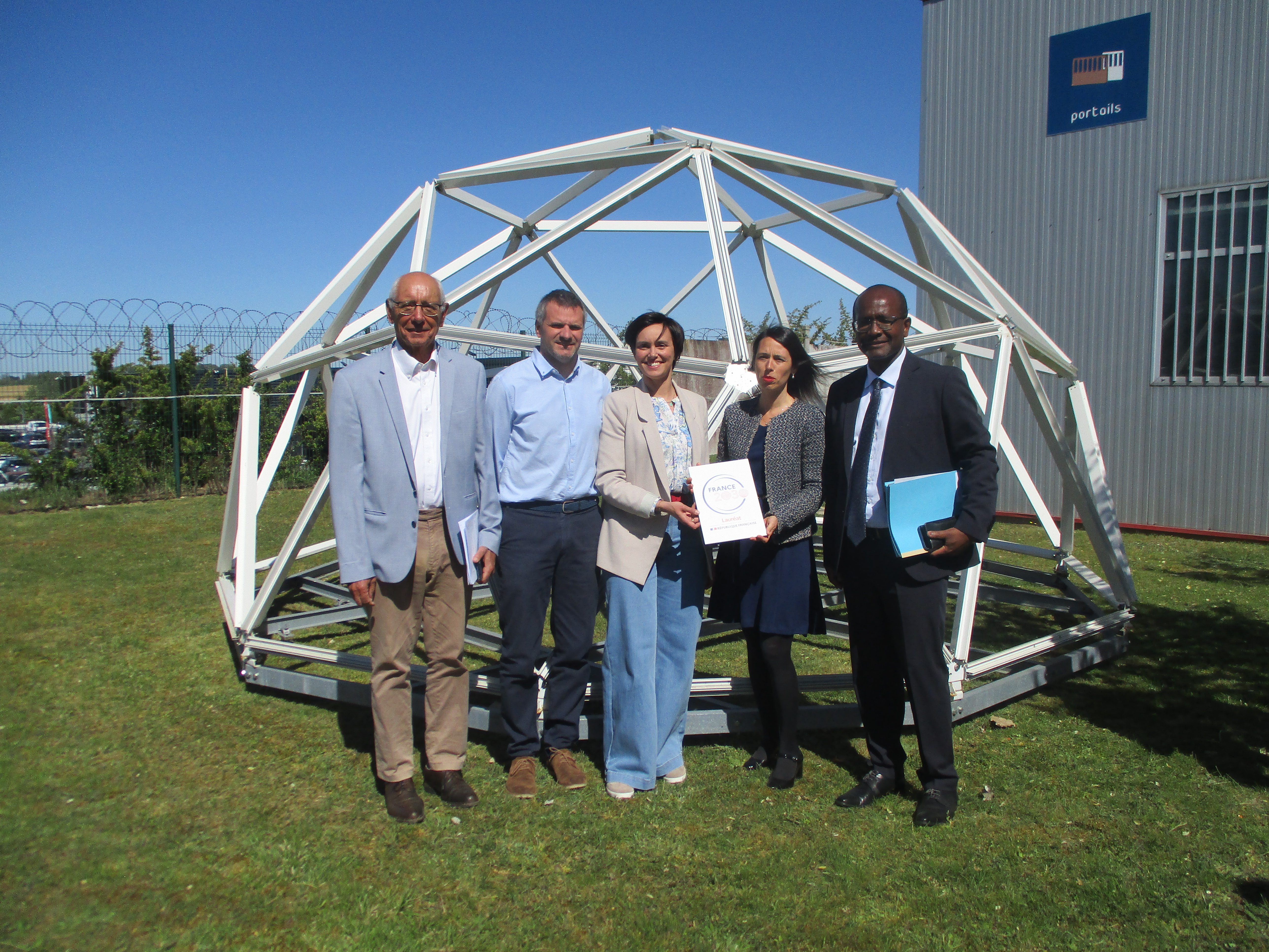 Saint-Quentin : le GéoDôme de l’entreprise Espace aluminium du Vermandois lauréat du label France 2030