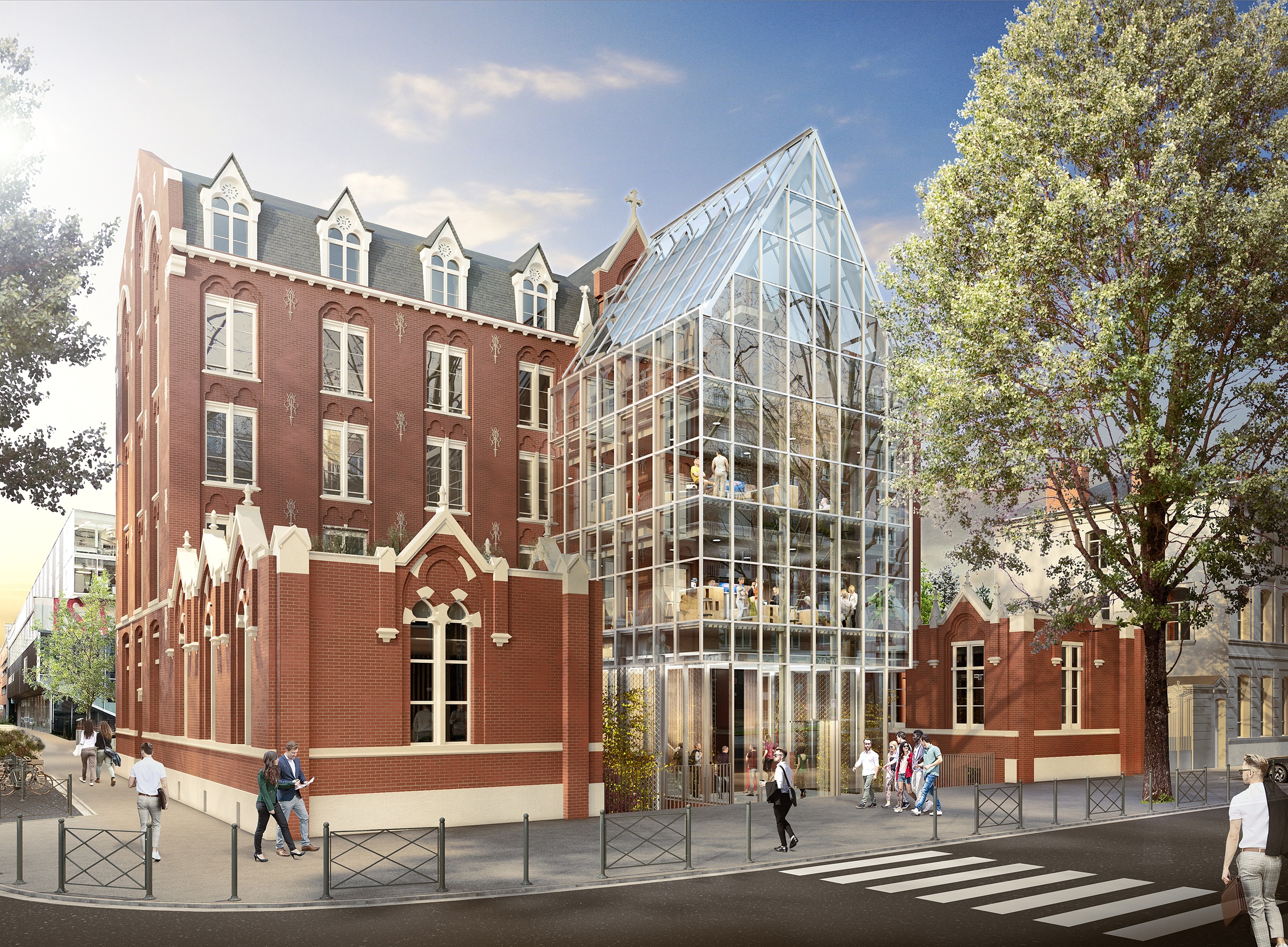 L'école Junia annonce la reprise des travaux de son futur siège à Lille