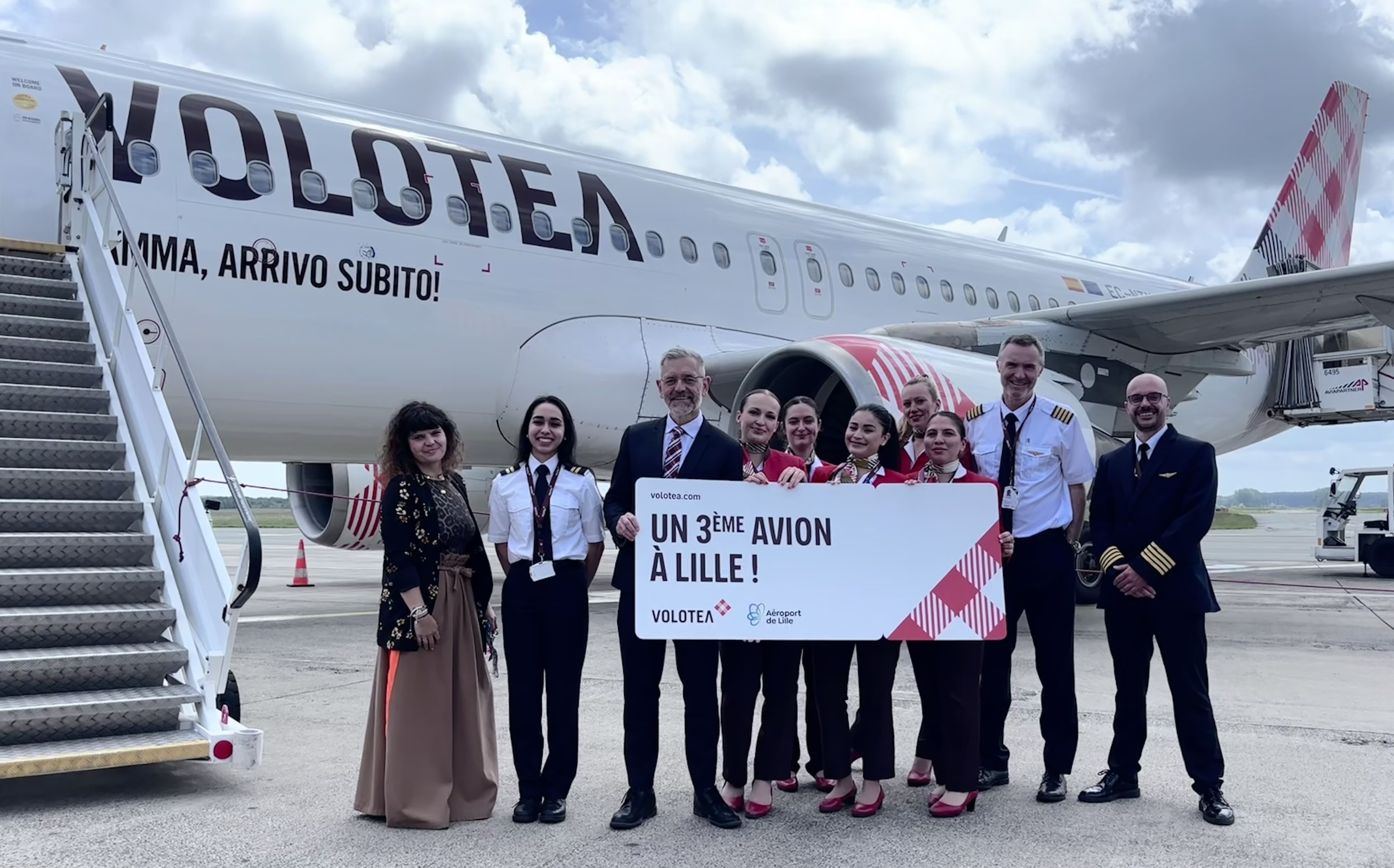 Aéroport de Lille : un troisième avion pour Volotea