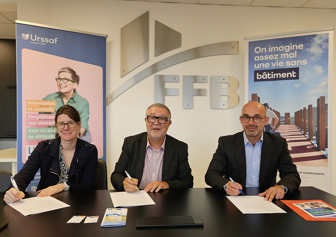 L’Urssaf et la FFB BFC renforcent leur coopération au service des entreprises du bâtiment