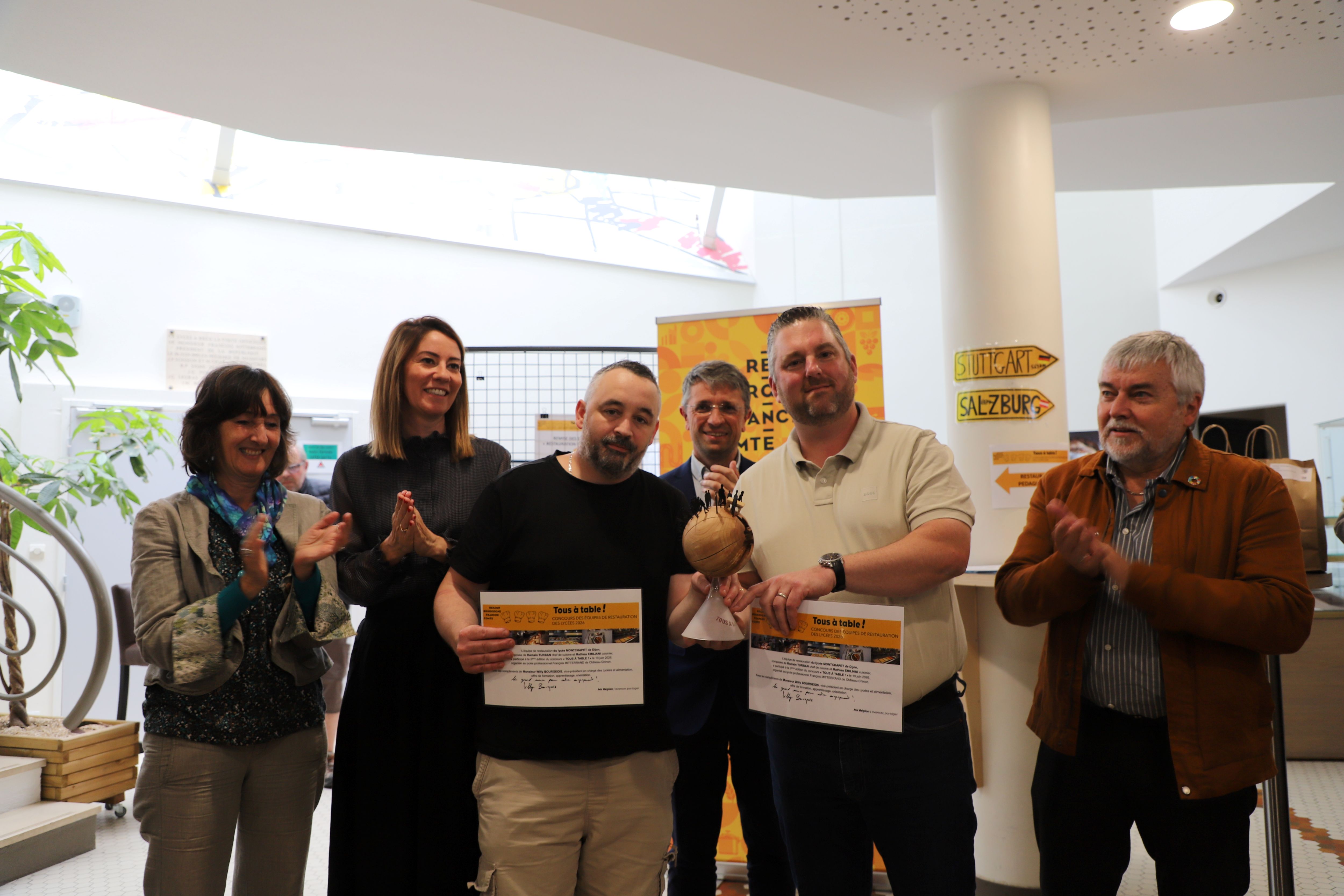 Concours régional « Tous à table ! » : un duo dijonnais décroche le trophée 2026