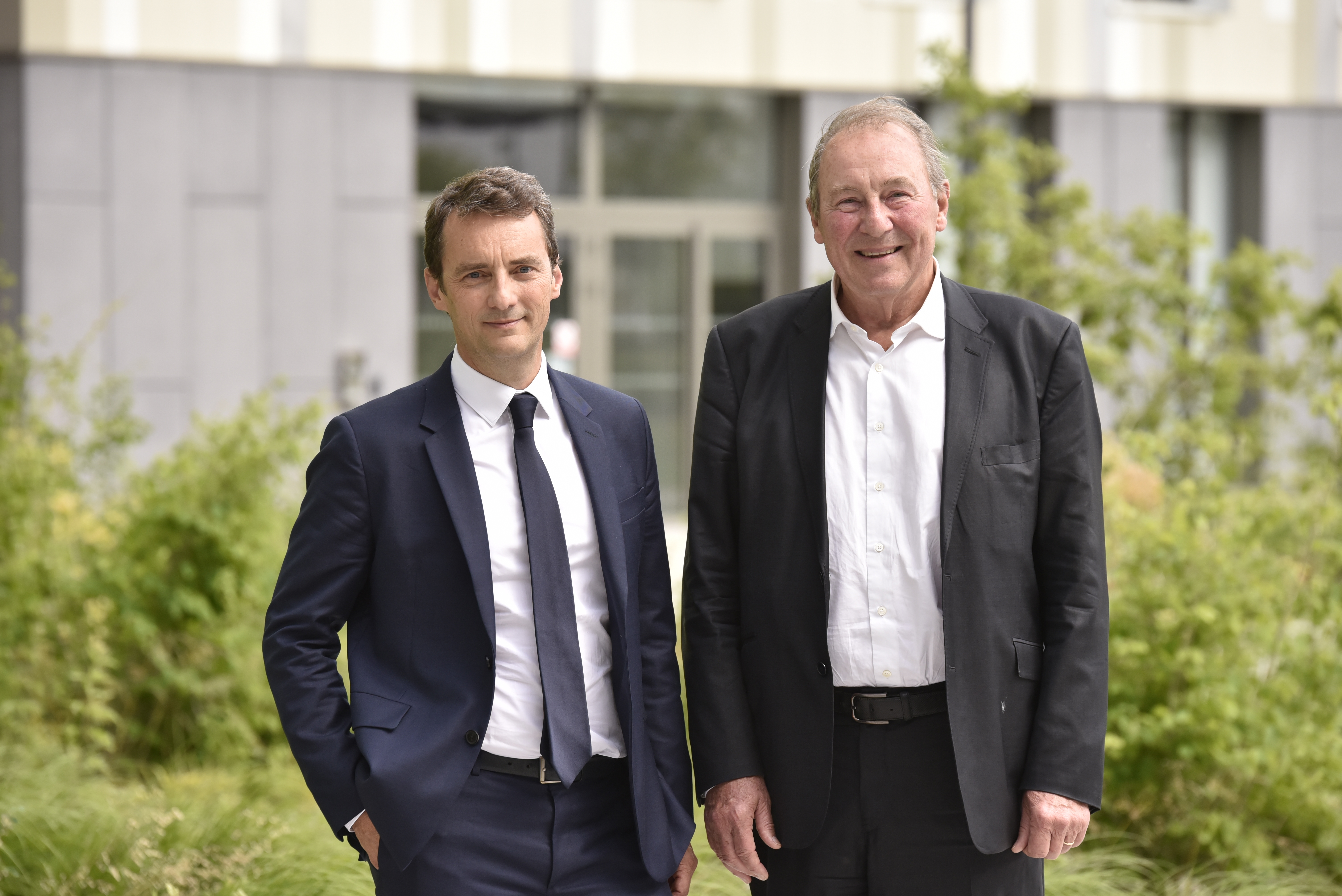 Gérard Meauxsoone président du CA de Vilogia, Frédéric Lauprêtre directeur général