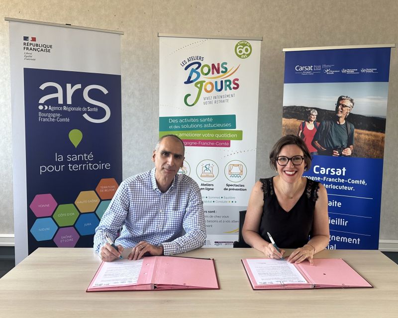 L'ARS et la Carsat BFC renforcent leur partenariat pour la prévention