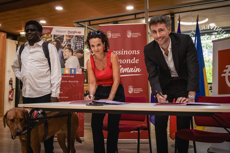 L’UBE et la Caisse d’Épargne BFC renouvellent leur partenariat en faveur des étudiants en situation de handicap
