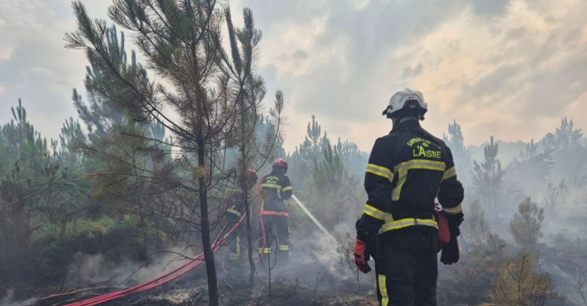 Aisne : 85 pompiers mobilisés face aux feux de forêt