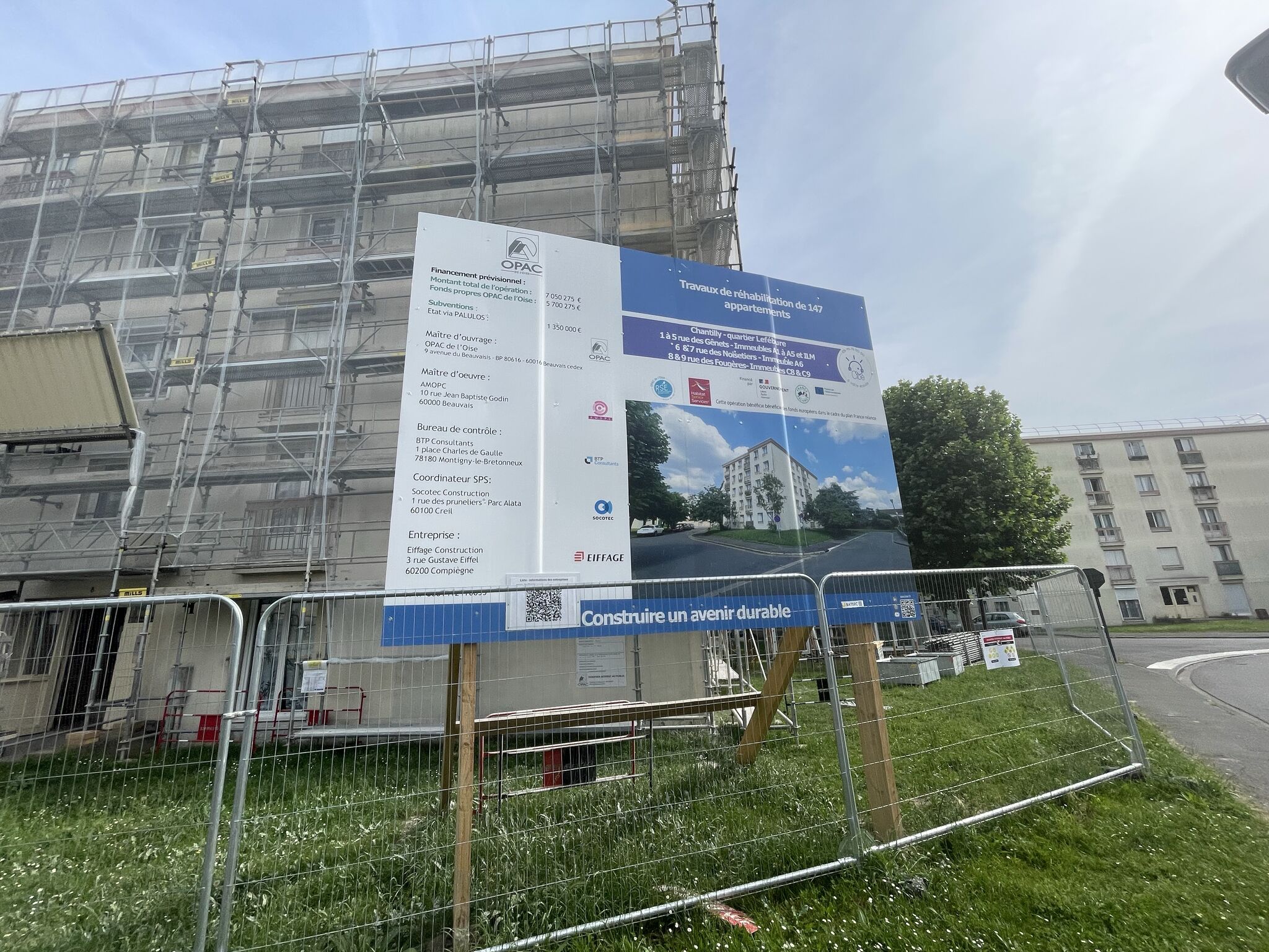 Chantilly : 147 logements de l'OPAC de l'Oise en pleine réhabilitation